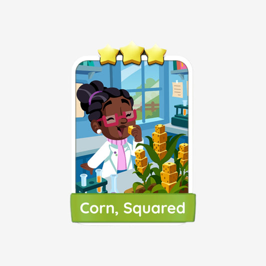 Corn, Squared - Monopoly Go Sticker