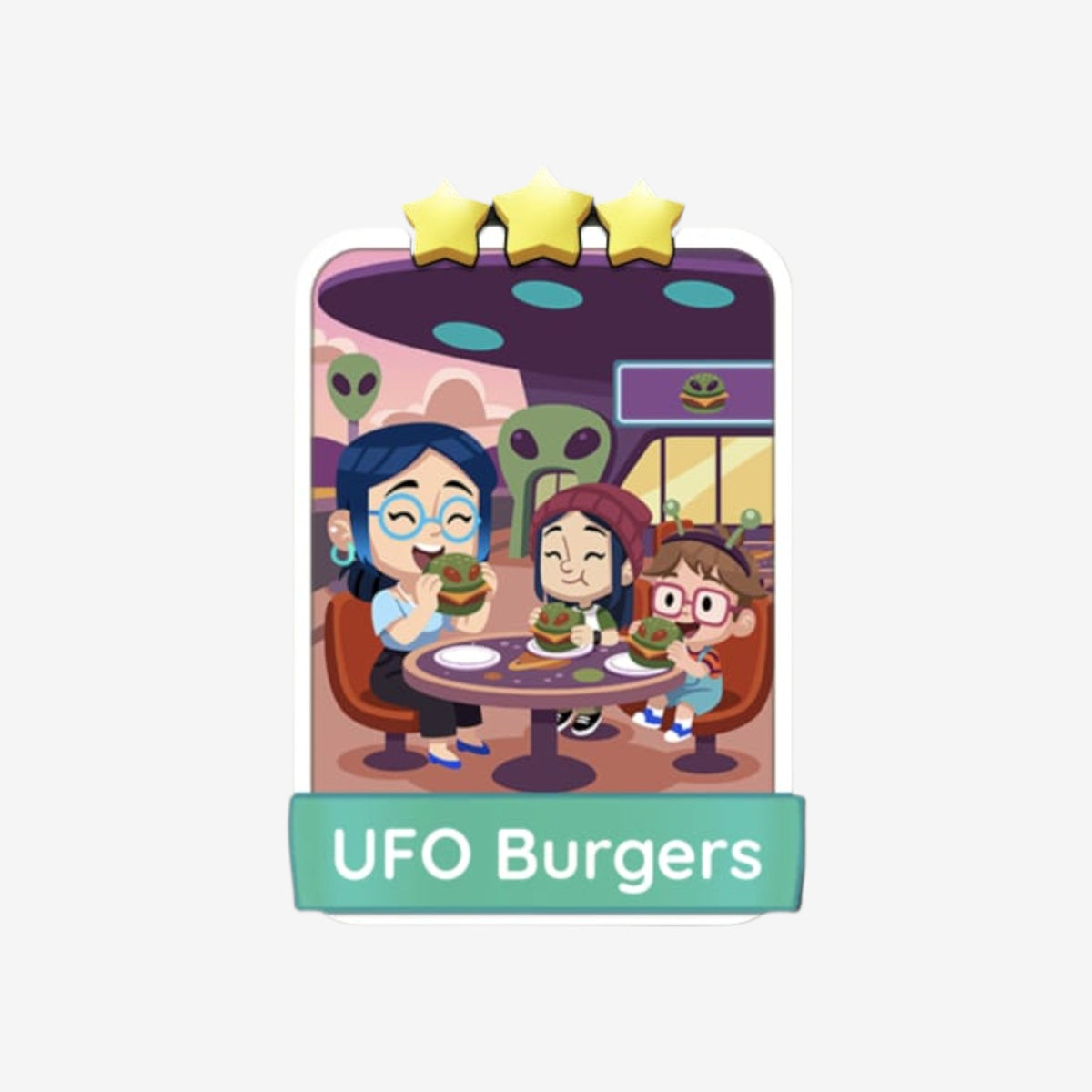 UFO Burgers - Monopoly Go Sticker