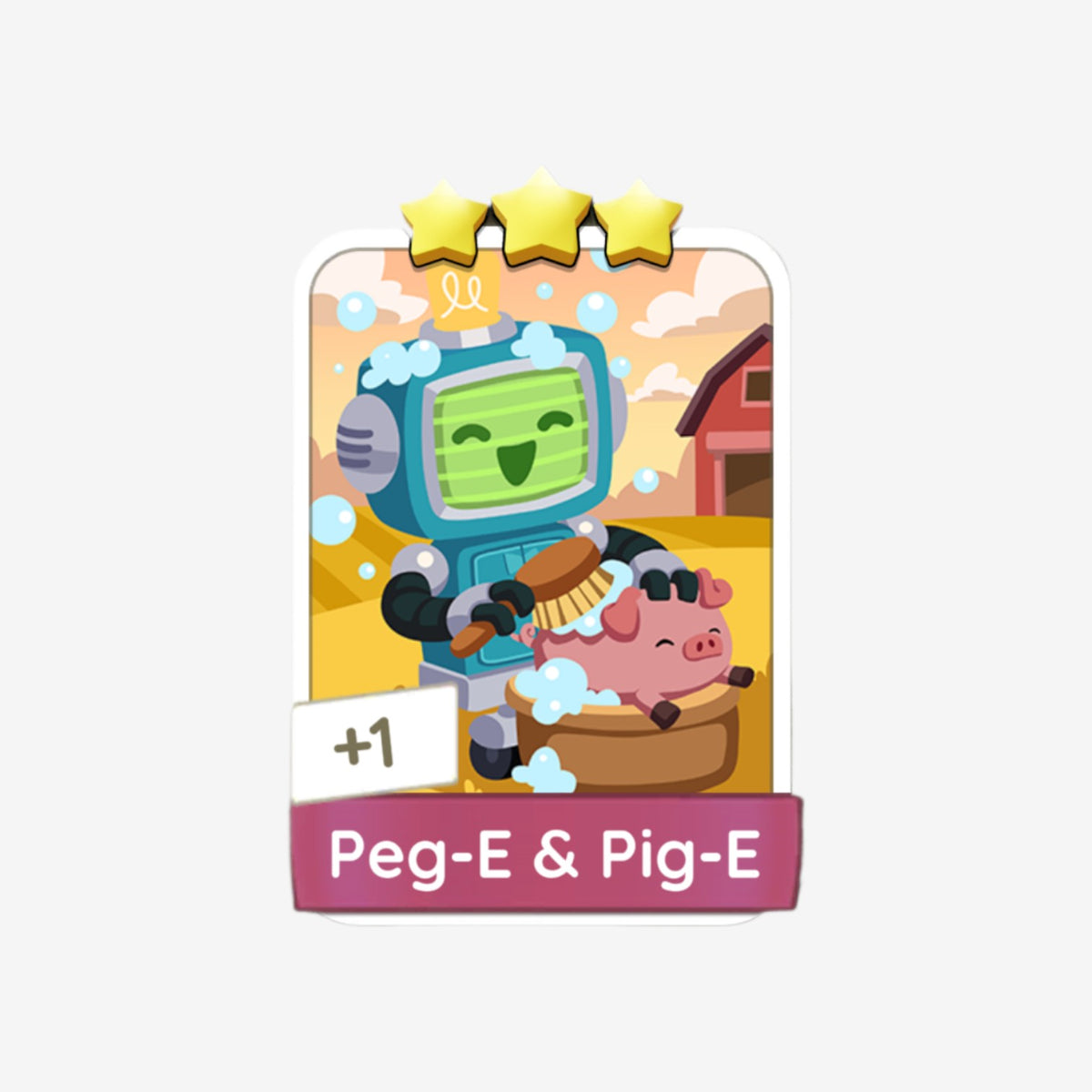 Peg-E & Pig-E - Monopoly Go Sticker