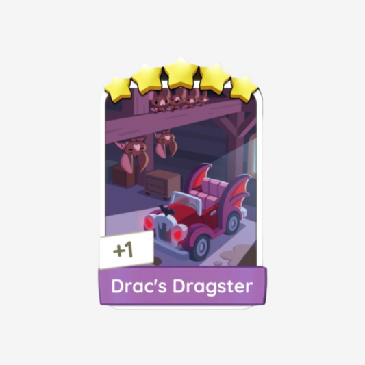 Drac's Dragster - Monopoly Go Sticker