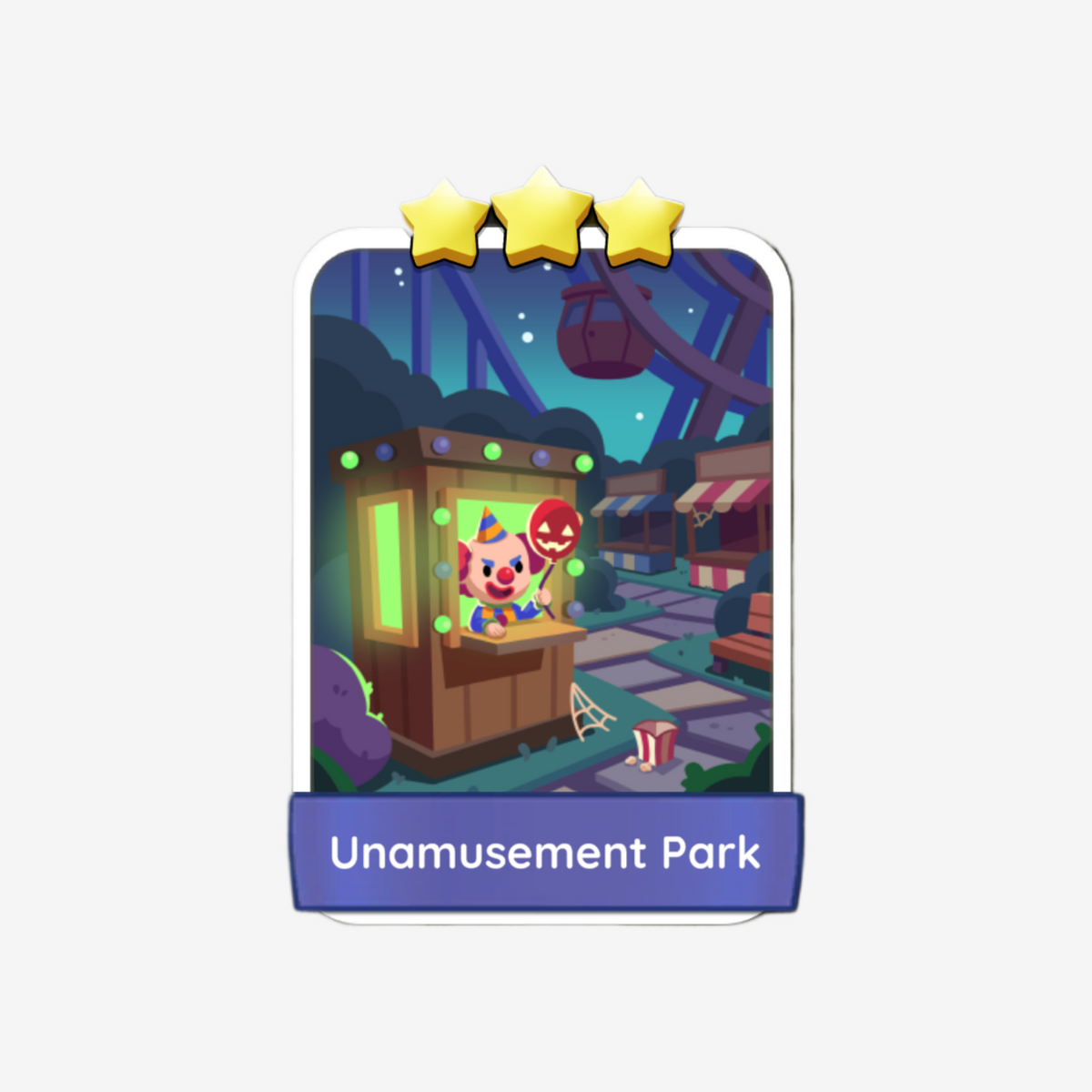 Unamusement Park - Monopoly Go Sticker
