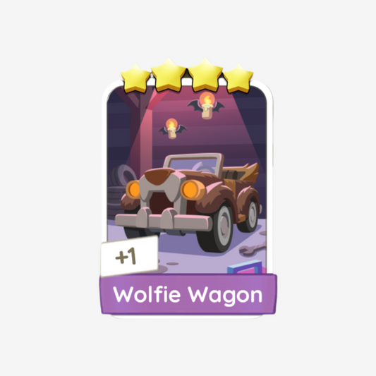 Wolfie Wagon - Monopoly Go Sticker