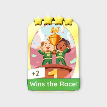 Wins the Race!